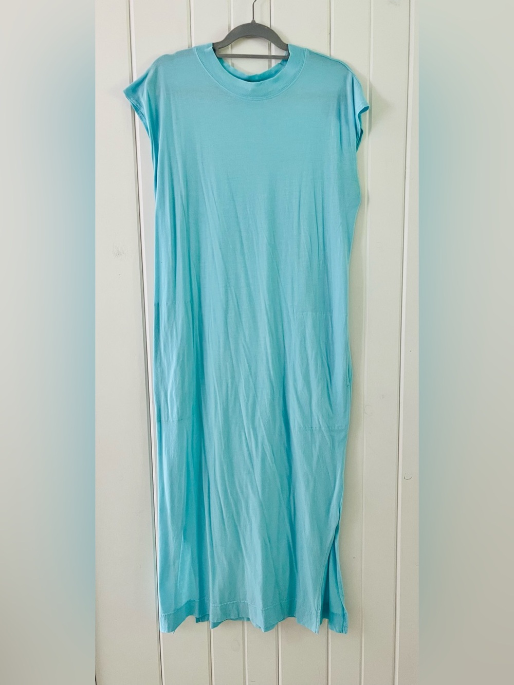 FP Beach Free-est Light Aqua All Day Long Midi Dress, Sz M